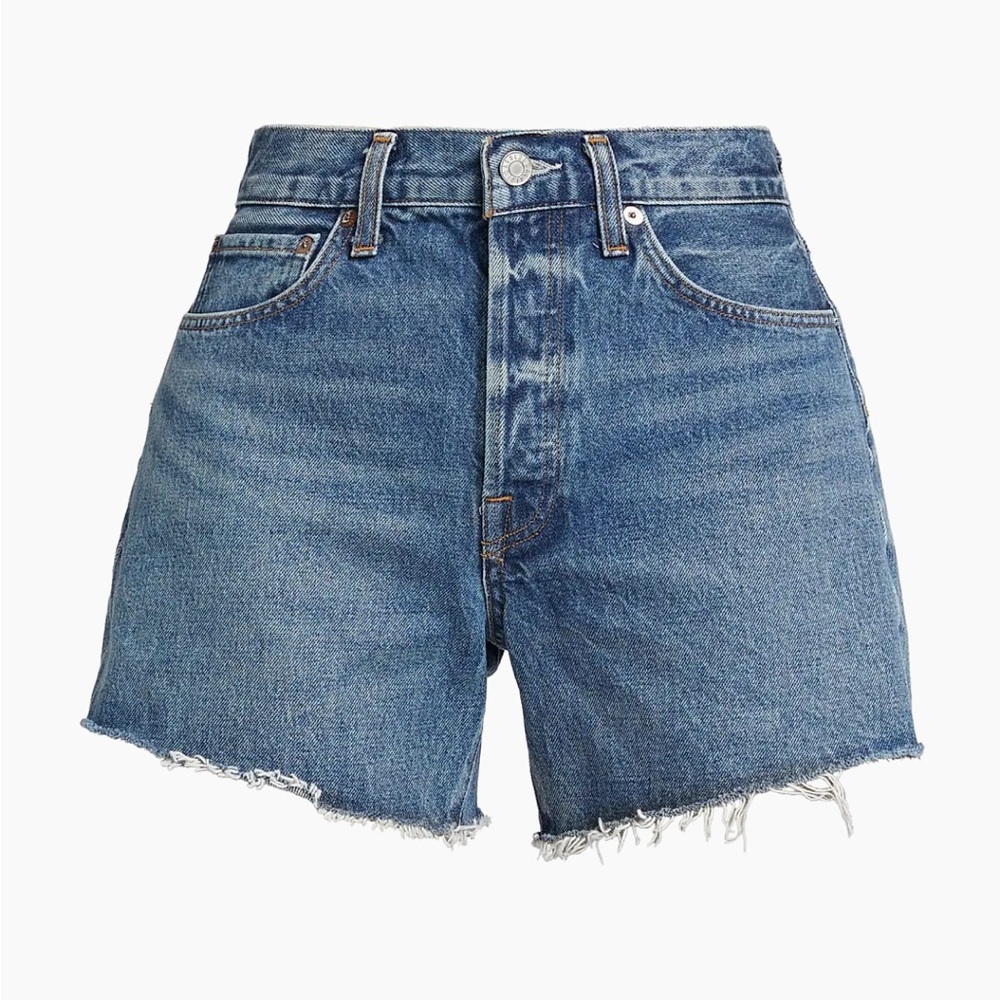 Agolde Blue Jean Shorts High-Waisted Vintage Style